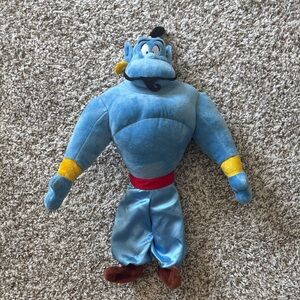 Disney Genie Plush Toy in Blue with Red and Yellow Accents